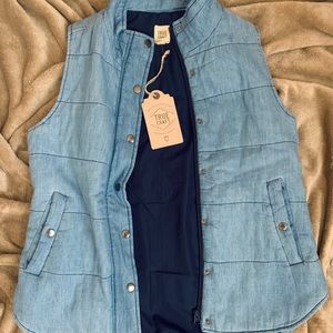 NWT Size Medium True Craft Blue Puffer Vest